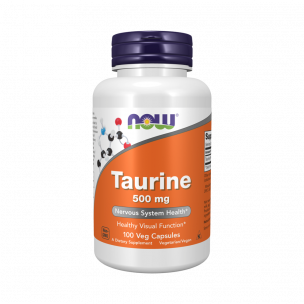 NOW Taurine 500 mg, 100 капсул