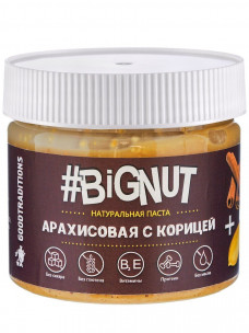 Goodtraditions #BIGNUT Арахисовая паста с корицей, 300 г
