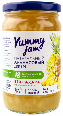 YummyJam Низкокалорийные джемы Yammy Jam, 350 грамм