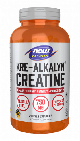 NOW Kre-Alkalyn Creatine, Кре-Алкалин Креатин, 240 капсул