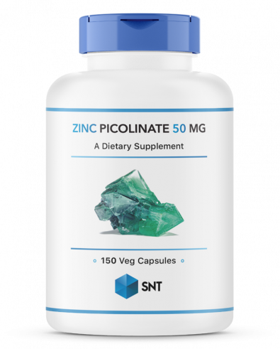 SNT Zinc Picolinate 50 мг, Пиколинат цинка 50 мг, 150 капсул