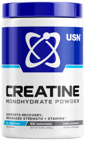 USN Pure Creatine Monohydrate, Креатин моногидрат (банка), 300 грамм
