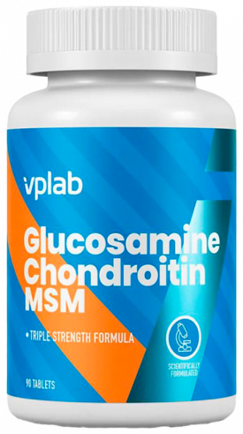 VP Laboratory Glucosamine Chondroitin MSM, Глюкозамин Хондроитин МСМ, 90 таблеток