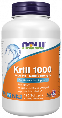 NOW Krill Oil 1000 mg, 120 капсул
