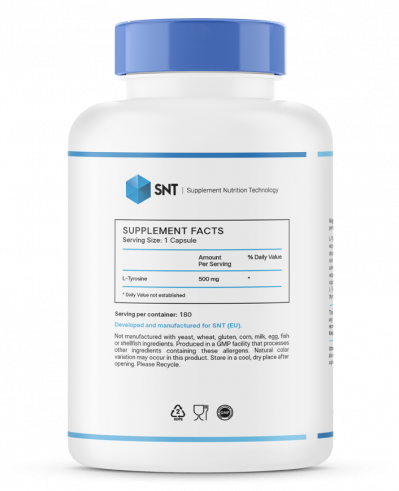 SNT L-Tyrosine, Л-Тирозин, 180 капсул