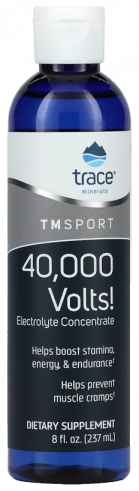 Trace Minerals 40,000 Volts Electrolyte Concentrate, 237 мл