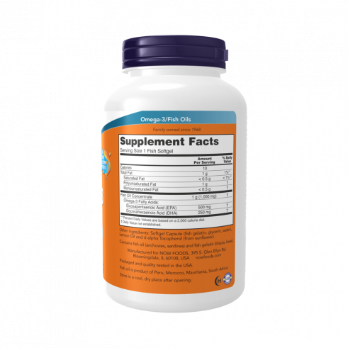 NOW Ultra Omega-3 Fish Oil, 180 капсул