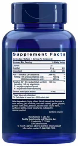Life Extension Super Omega-3, Супер Омега-3, 120 капсул