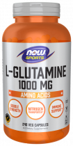 NOW L-Glutaminе, L-Глутамин, 240 капсул