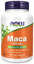 NOW Maca 500 mg, Мака перуанская 500 мг, 250 капсул