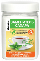 Bombbar Заменитель сахара "Олигофруктоза, сукралоза, стевия", 200 грамм